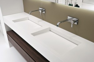 Corian Yalak Lavabo Tezgah Modeli